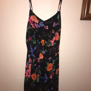 floral black dress
